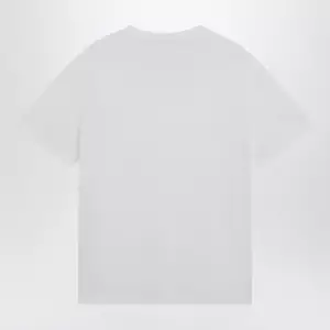 Valentino White cotton T-shirt with VGold