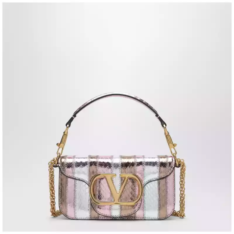 8W2B0K53SPV_S_VALE-C8N.a-1 Valentino Garavani Small Locò shoulder bag in multicolour laminated elaphe leather