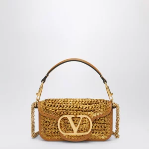Valentino Garavani Small woven Locò bag with VLogo Signature