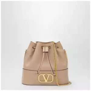 Valentino Garavani Pink leather Vlogo Signature mini hobo bag