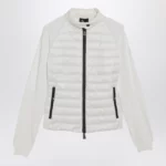 Moncler Grenoble White Day-Namic padded cardigan