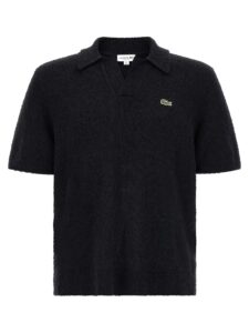Lacoste Bouclé Knitted Polo Shirt