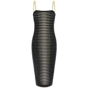 Elisabetta Franchi Striped Dégradé Dress