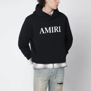 AMIRI Black hoodie with logo