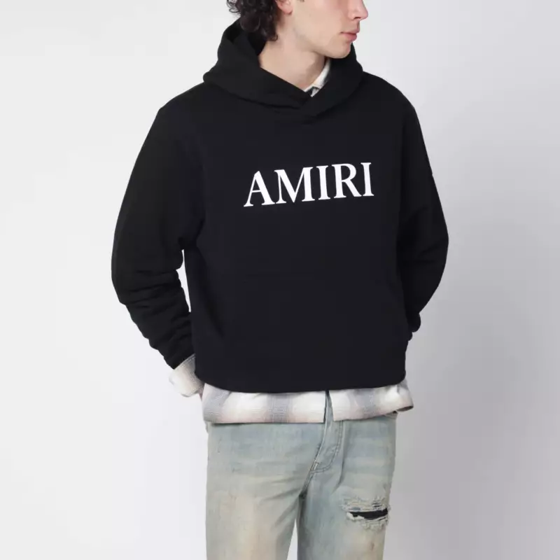 AMIRI Black hoodie with logo