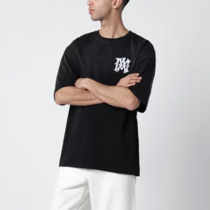 AMIRI Black Hollywood Cotton T-Shirt