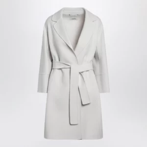 S Max Mara Ivory short double wool coat