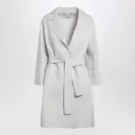 S Max Mara Ivory short double wool coat
