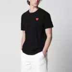 Comme des Garçons Shirt Black cotton T-shirt