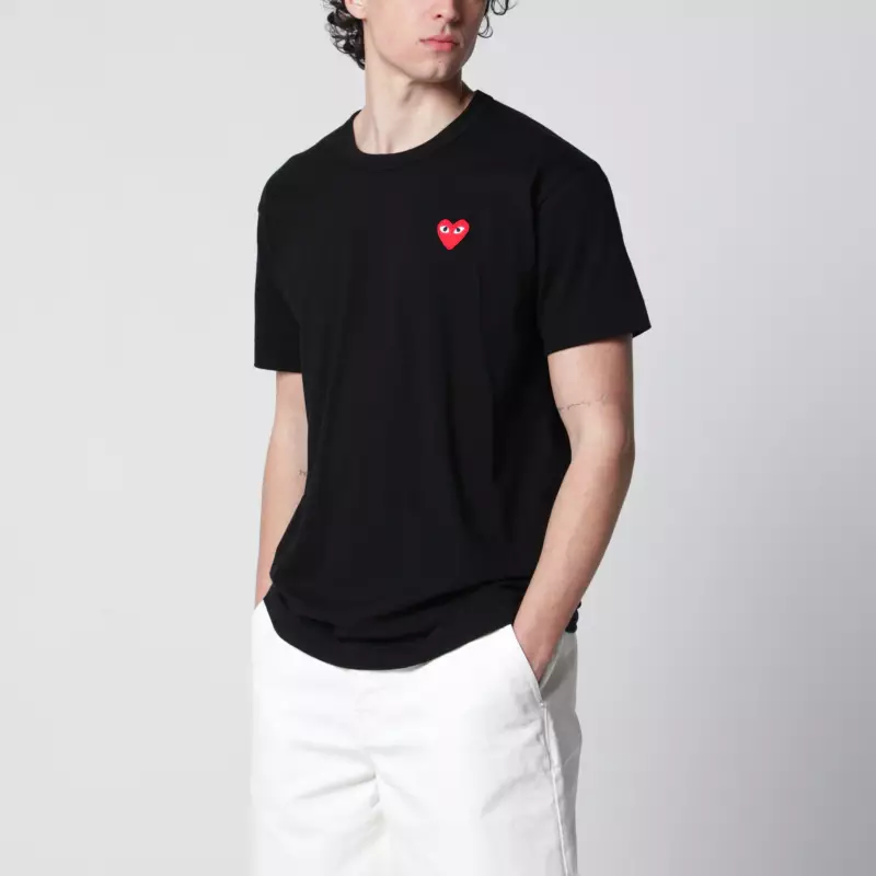 Comme des Garçons Shirt Black cotton T-shirt