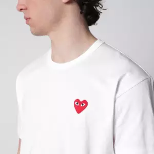 Comme des Garçons Shirt White cotton T-shirt