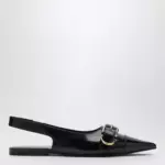 Givenchy Voyou black leather slingback
