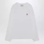 Ami Paris White Ami De Coeur sweater