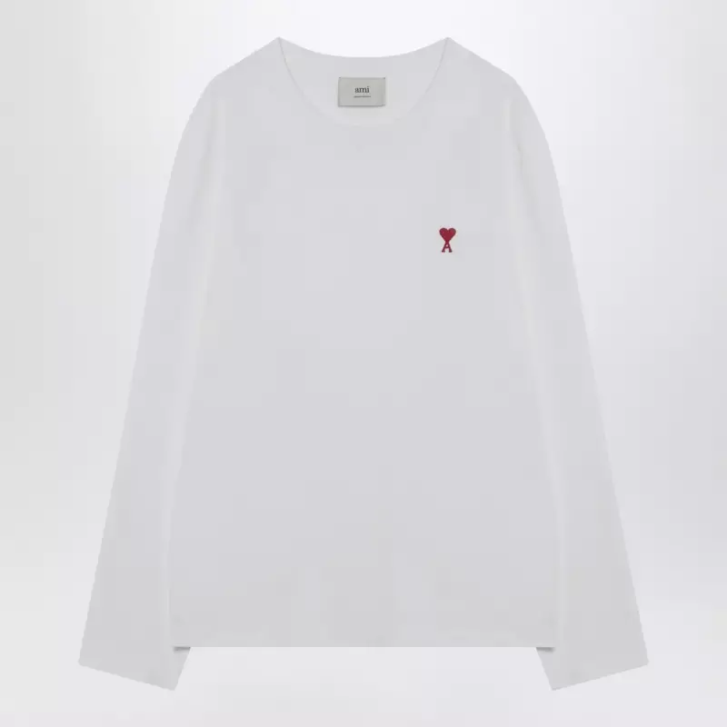 Ami Paris White Ami De Coeur sweater
