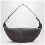 LEMAIRE Greige Quiver Clip suede bag