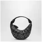 LEMAIRE Brown Fortune Croissant bag with studs