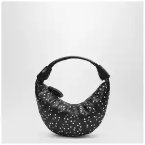 LEMAIRE Brown Fortune Croissant bag with studs