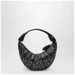 LEMAIRE Brown Fortune Croissant bag with studs