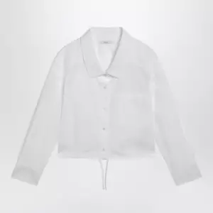 Givenchy White short poplin shirt