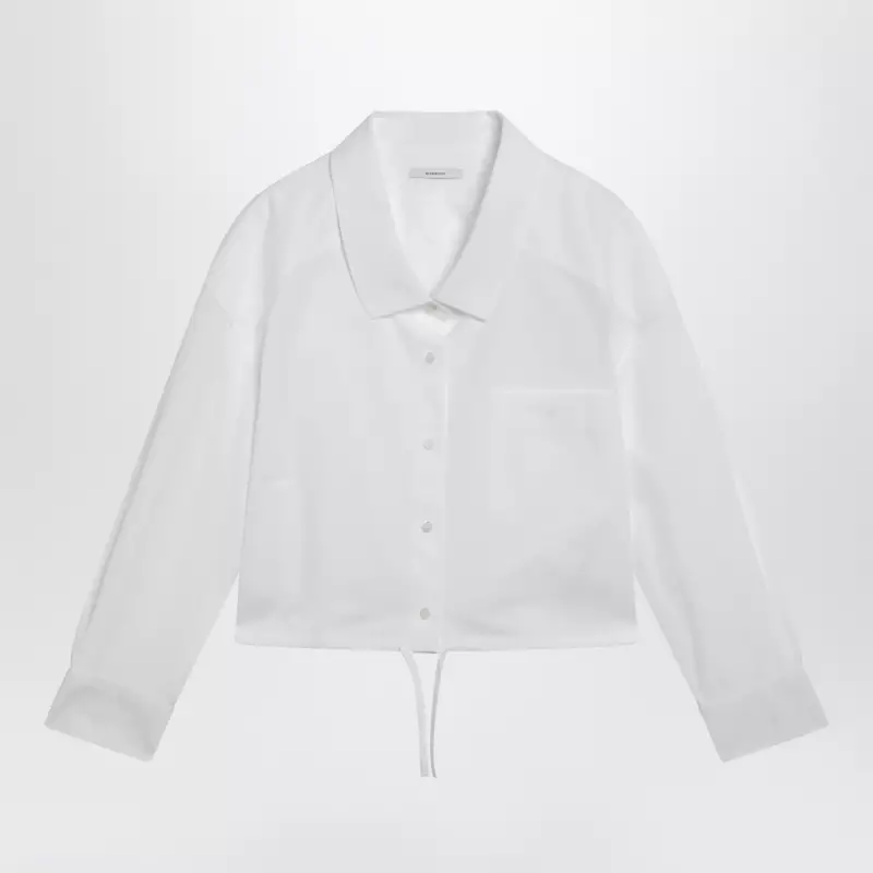 Givenchy White short poplin shirt