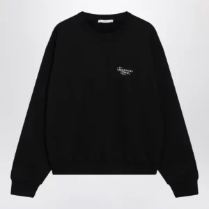 Givenchy Black brushed cotton sweatshirt with logo