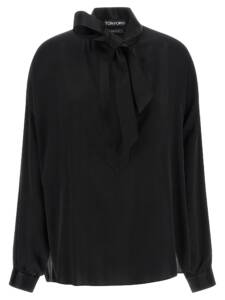 Tom Ford Lavallière Neck Blouse