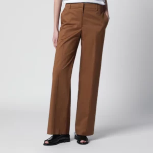 PT Torino Francoise beige cotton-blend trousers