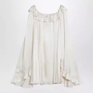 Chloé Milky white mini dress in silk