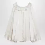 Chloé Milky white mini dress in silk