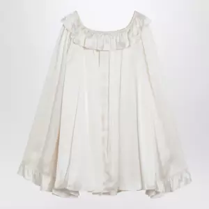 Chloé Milky white mini dress in silk