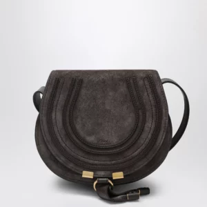 Chloé Saddle Marcie bag in Kohl Brown suede