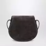 Chloé Saddle Marcie bag in Kohl Brown suede
