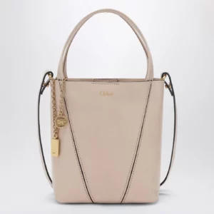 Small Chloé Spin tote bag in Cement Pink