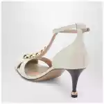 Chloé Cleia ivory heeled sandals