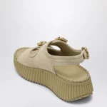 Chloé Nama wedge sandals in sand