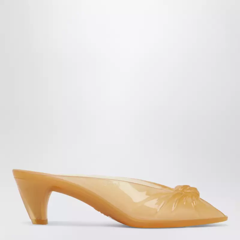 Chloé Jelly mules with bow in orange TPU