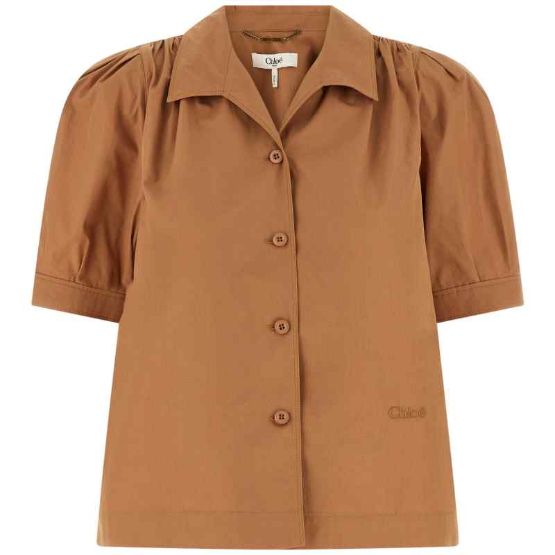 CH26UHT8914426U_01_M_2026-04-08T08-54-30.148Z-1 Chloé Logo Embroidery Shirt