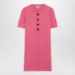 Chloé Pink Henley mini dress in cotton jersey