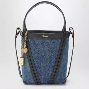 Small Chloé Spin tote bag in denim