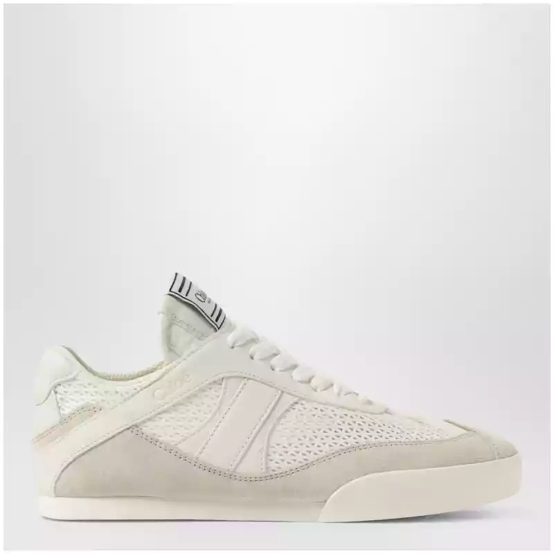 Chloé Kick sneakers Cloudy Cream in mesh and leather
