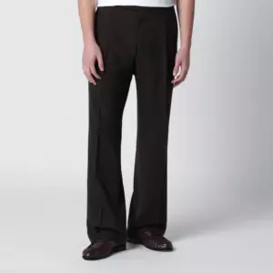 PT Torino Brown wool trousers