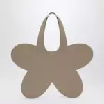 Coperni Flower beige leather tote bag