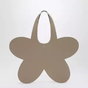 Coperni Flower beige leather tote bag