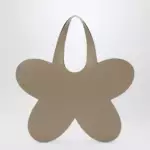 Coperni Flower beige leather tote bag