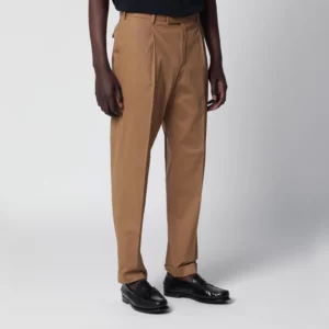 PT Torino Biscuit-colored cotton trousers