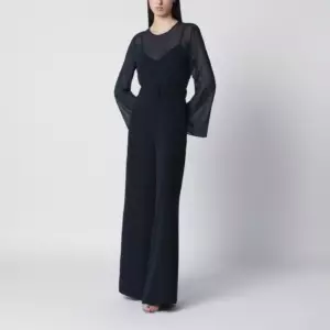 P.A.R.O.S.H. Blue jumpsuit with belt