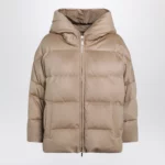 Max Mara The Cube Reversible zip camel down jacket