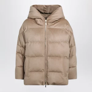 Max Mara The Cube Reversible zip camel down jacket