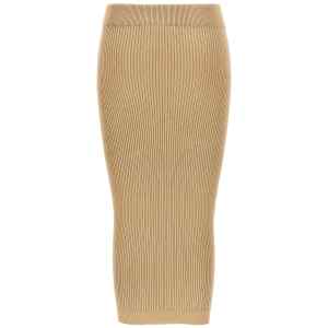 Balmain Ribbed Midi Skirt
