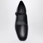 The Row Ava Mary Jane shoes in black leather